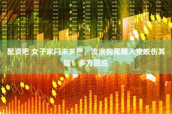 配资吧 女子家门未关严，流浪狗尾随入室咬伤其腿！多方回应